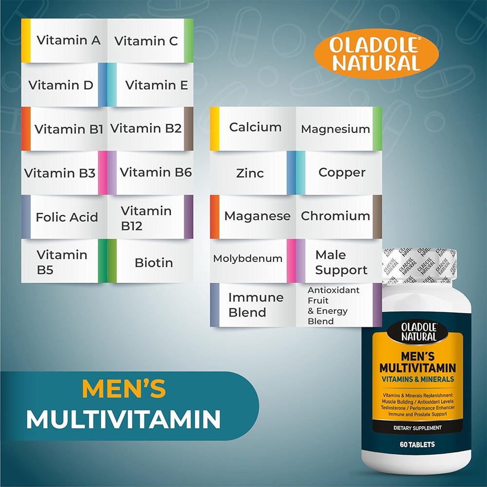 Men's Multivitamin Supplement 60 Tablets