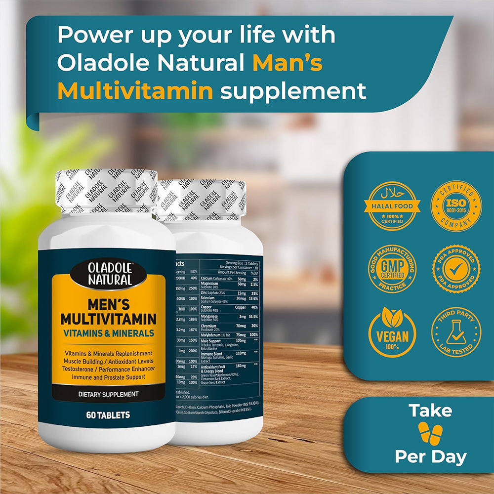 Men's Multivitamin Supplement 60 Tablets