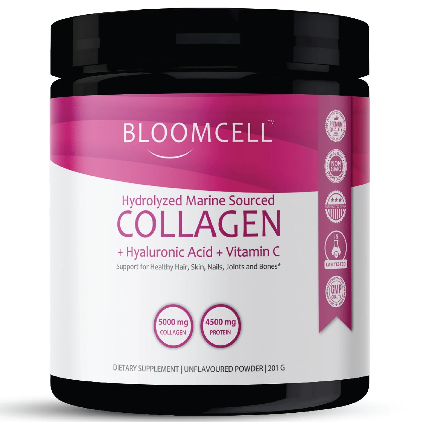 Bloomcell Marine Collagen Powder- 201g (Unflavored)
