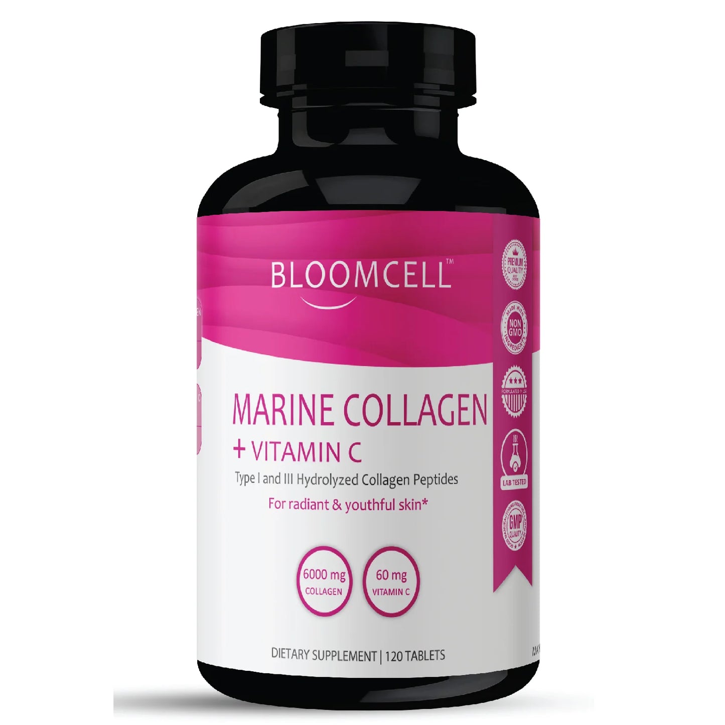 Bloomcell Marine Collagen + Vitamin C-120 Tablets