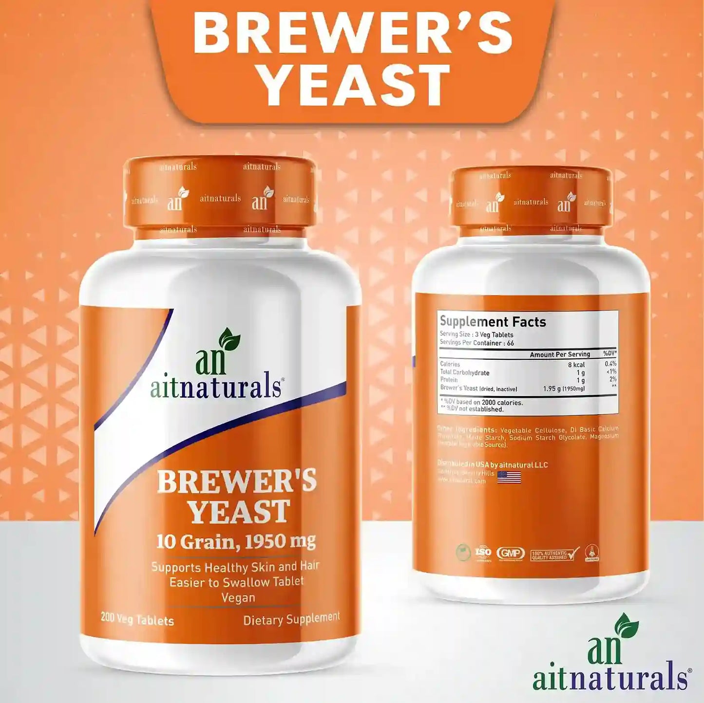 Brewer's Yeast Tablets | 200 Tablets 1950mg