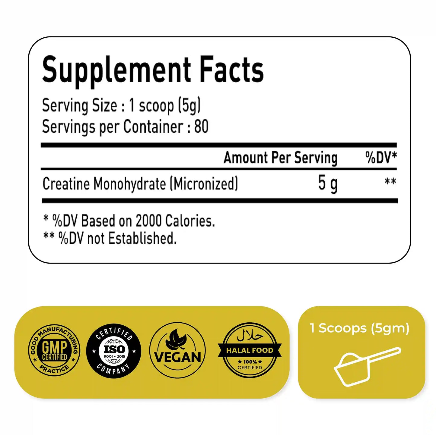Natrolina Micronized Creatine Monohydrate Powder