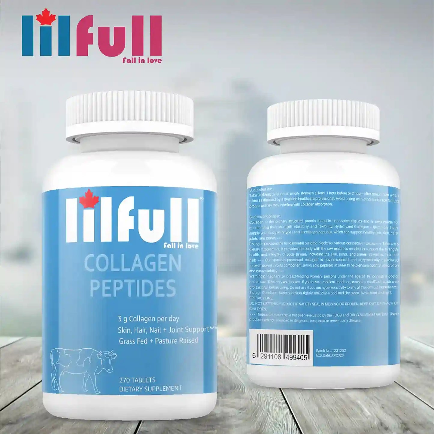 Lilfull Collagen Peptides - 270 Tablets
