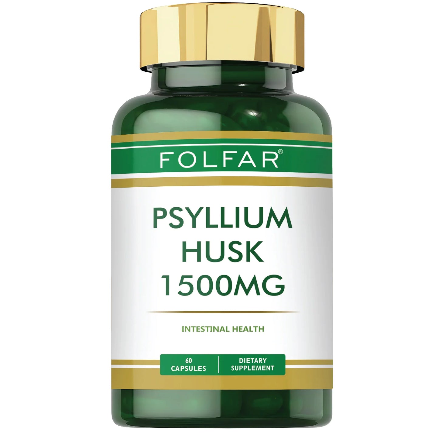 Folfar Psyllium Husk – 60 Capsules