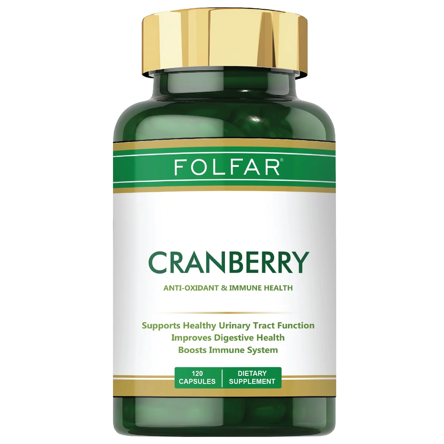 Folfar Cranberry Extract 120 Capsules
