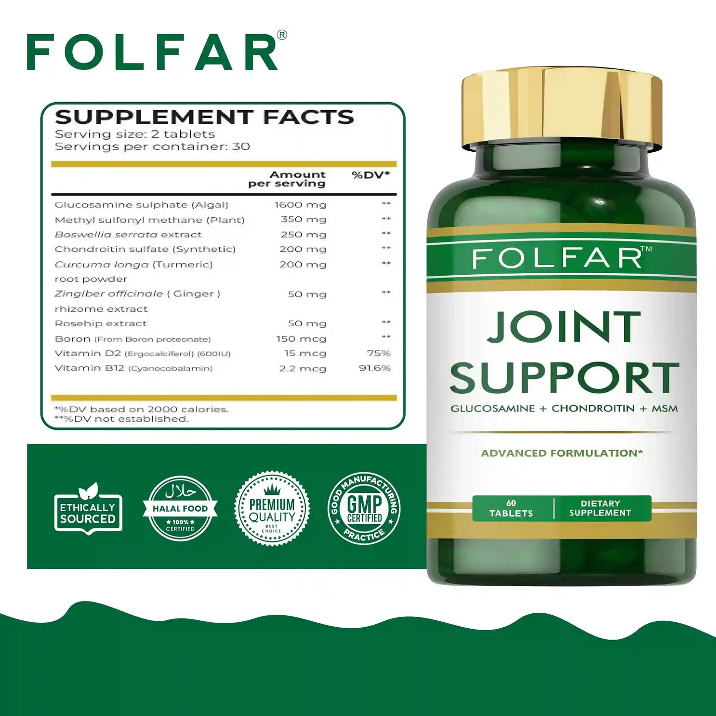 Folfar Joint Support - 60 Tablets