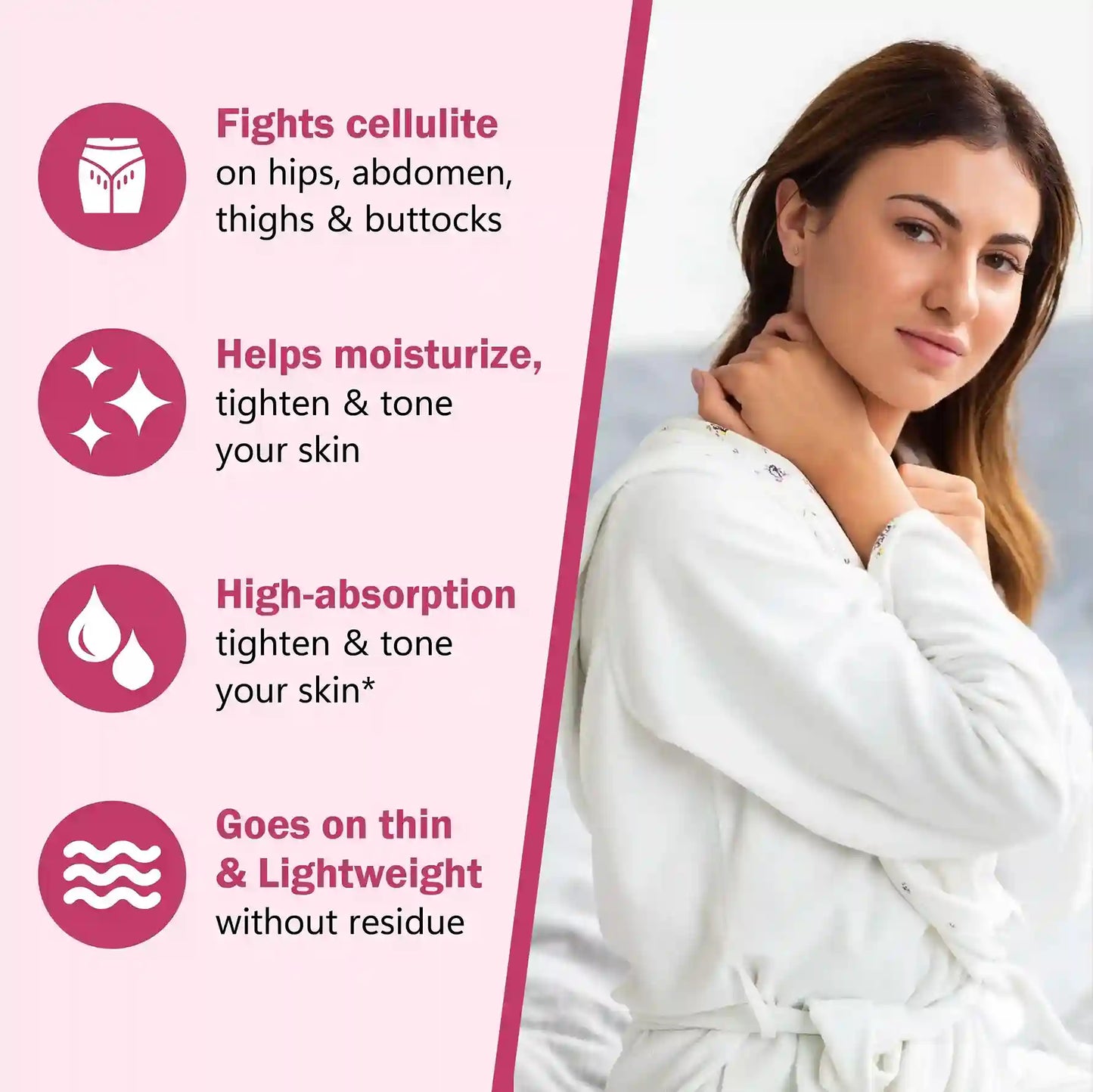 Lilfull Cellulite Massage Oil, Hot Cream & Brush Massager Set