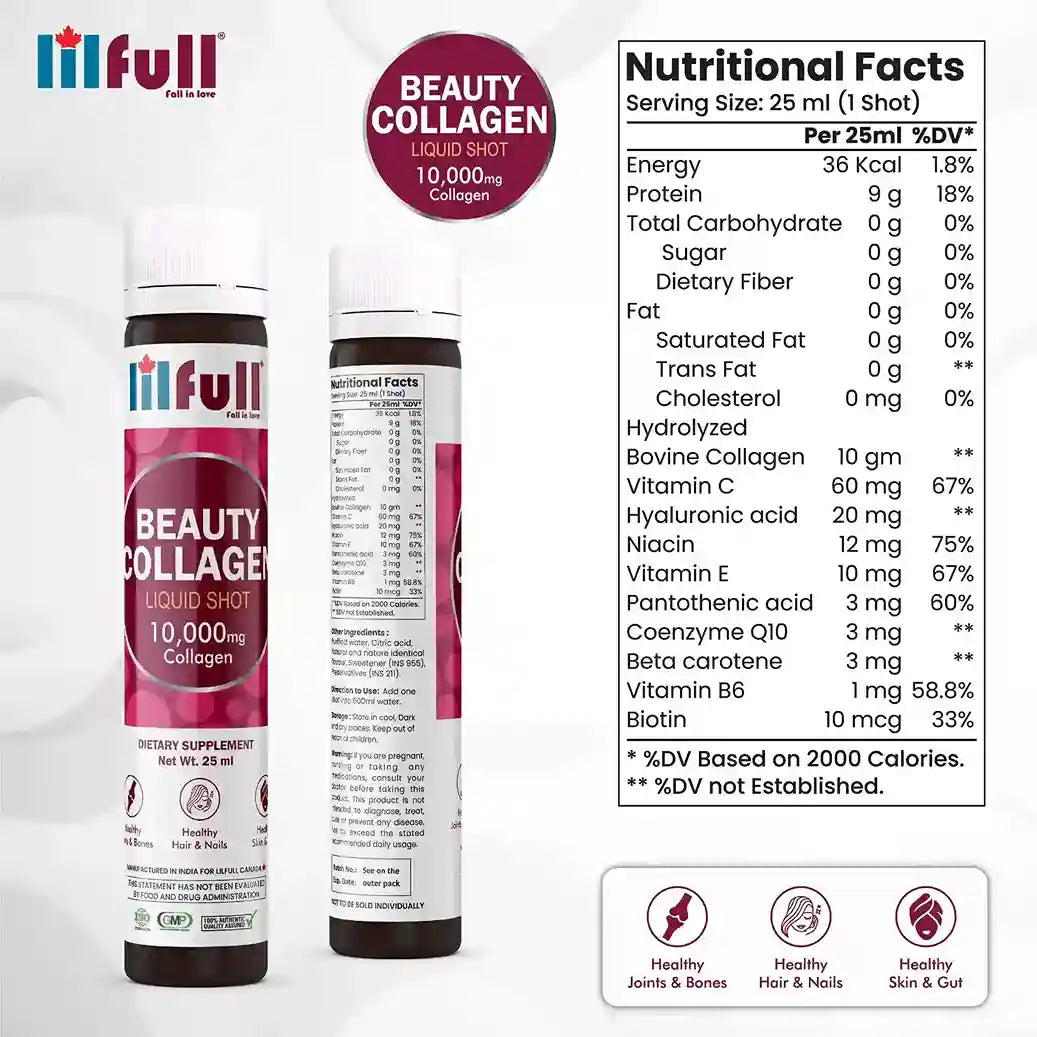 Lilfull Beauty Collagen Liquid Shot, 10000mg