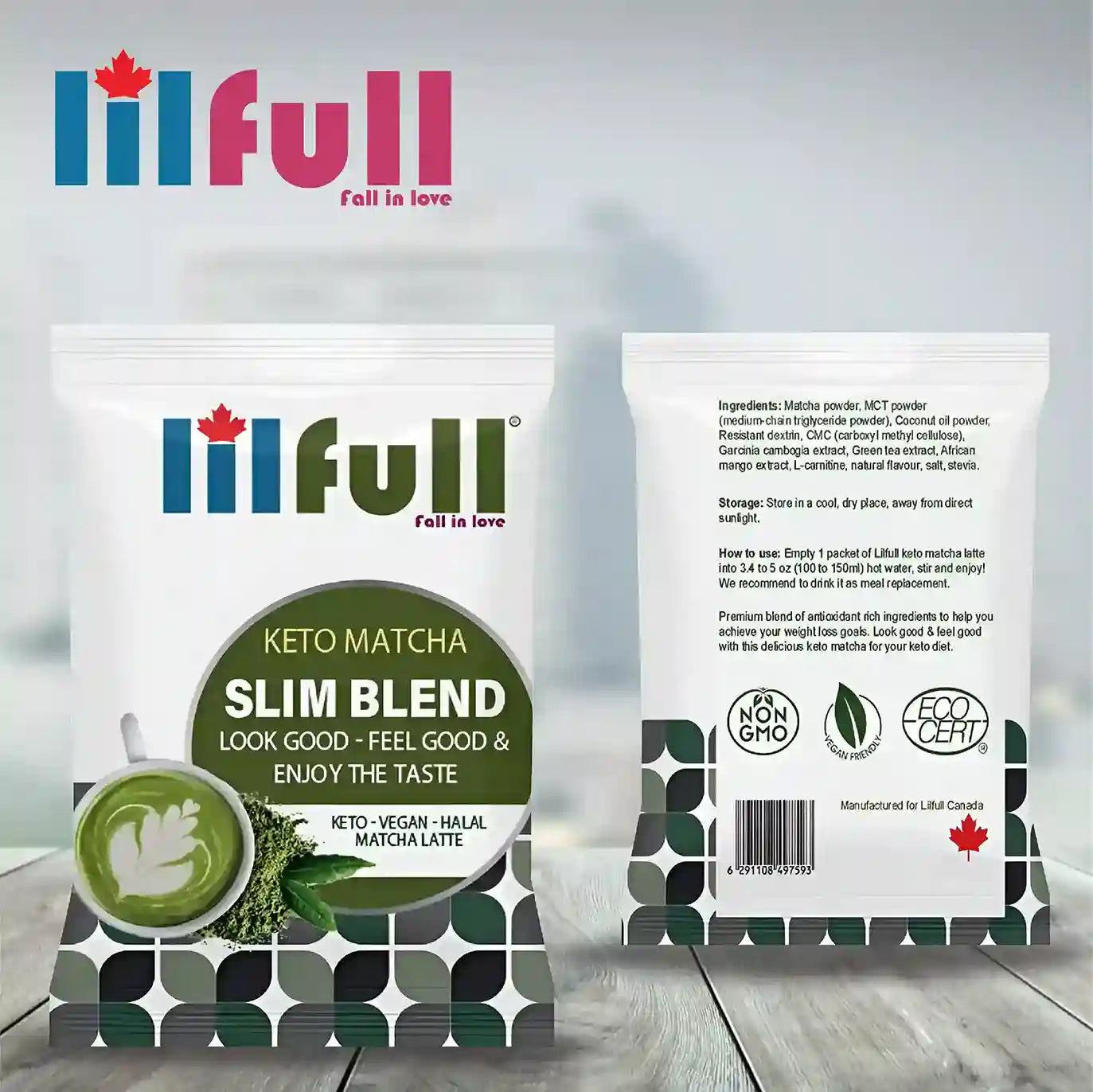Lilfull Slim Blend Keto slimming Matcha Latte Ketogenic, Dietry