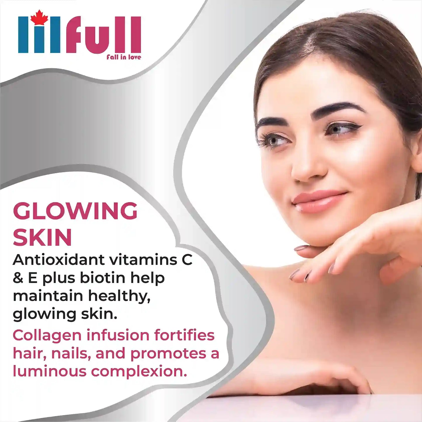 Lilfull Hair, Skin & Nails 300 Softgels