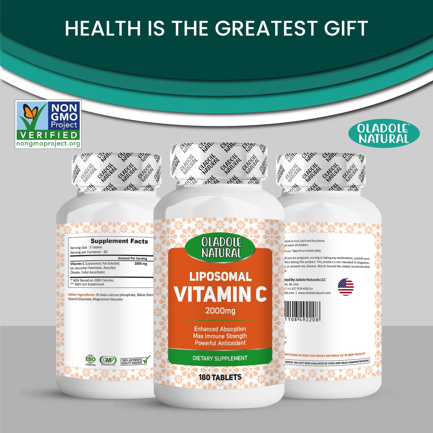 Liposomal Vitamin C 2000mg- 180 Tablets