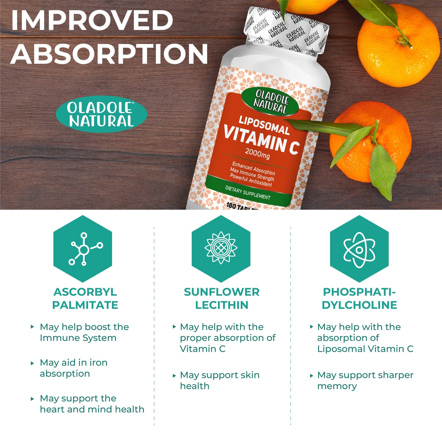 Liposomal Vitamin C 2000mg- 180 Tablets