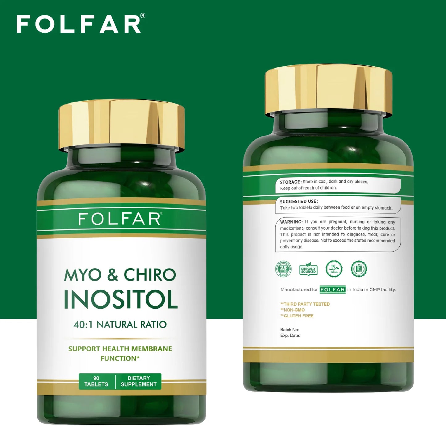 Folfar Myo & D-Chiro -Inositol (40:1 Ratio)