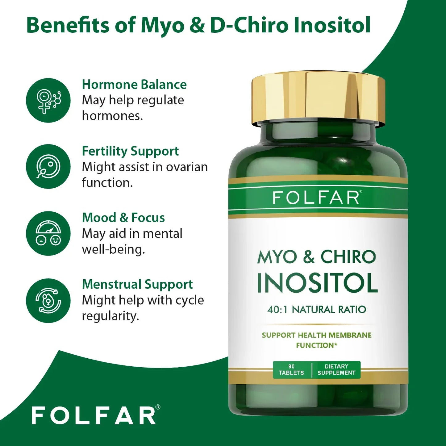 Folfar Myo & D-Chiro -Inositol (40:1 Ratio)