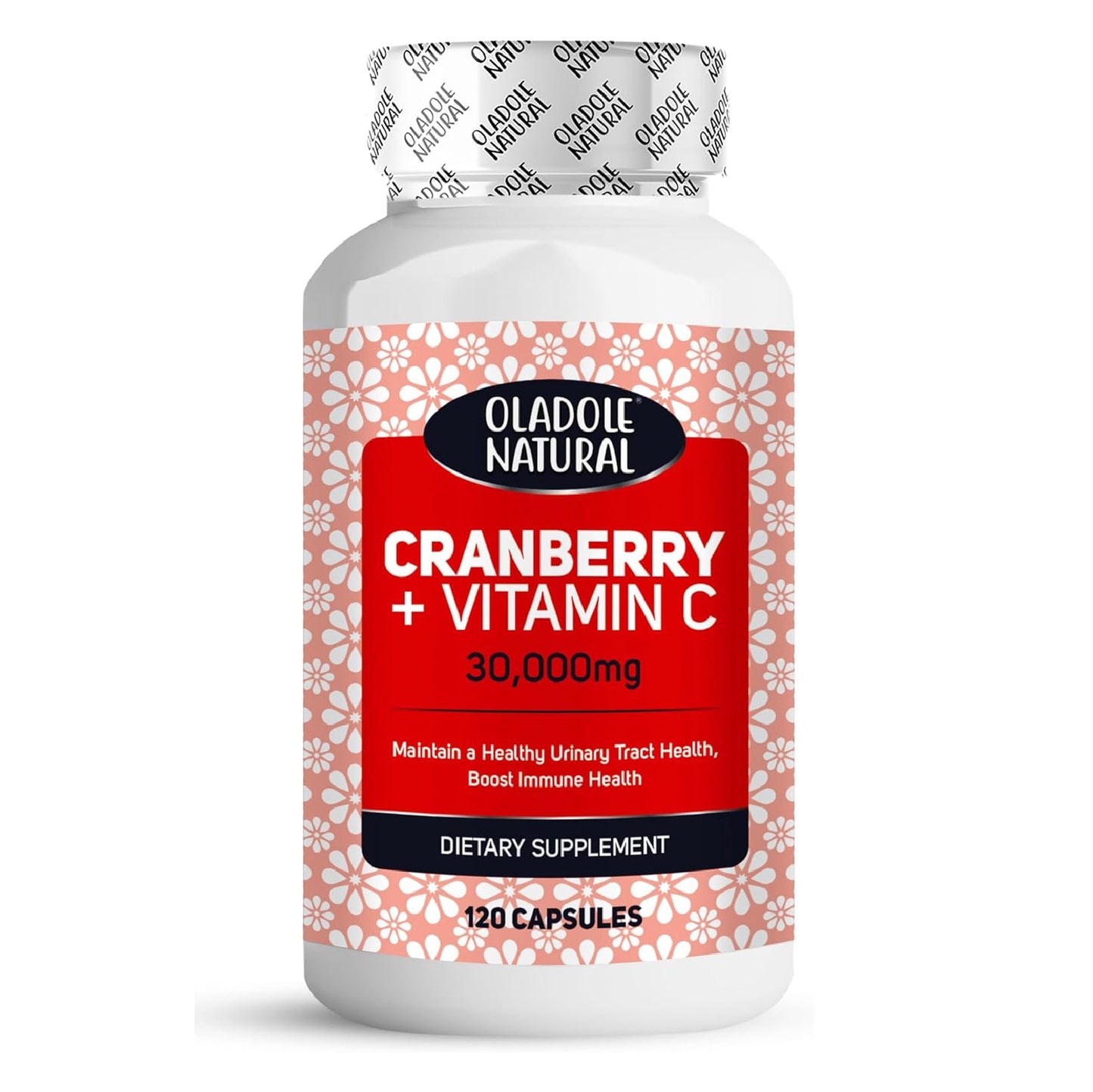 Cranberry (30,000 mg) + Vitamin C 120 Capsules