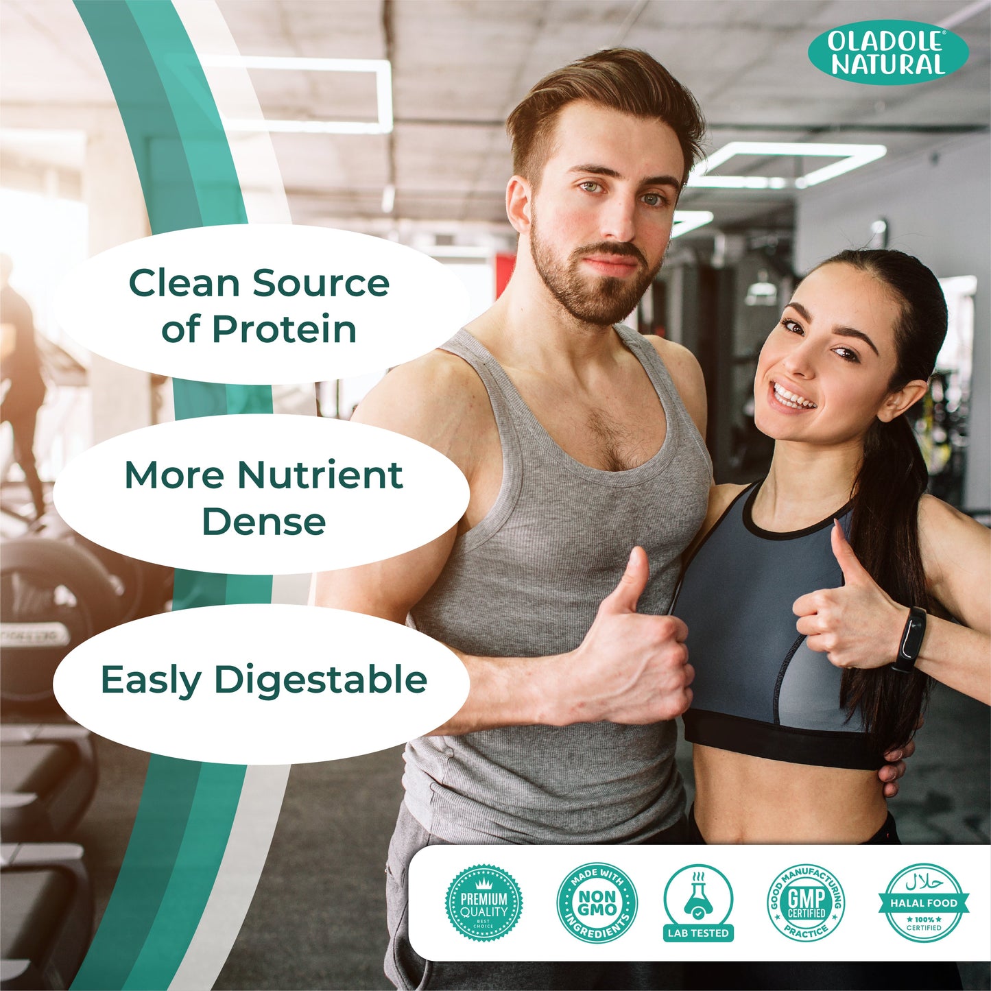 Benefits plant based organic protein powder 1kg chocolate Halal