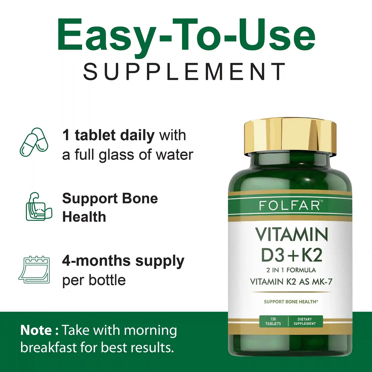 Vitamin D3 4000 IU + K2