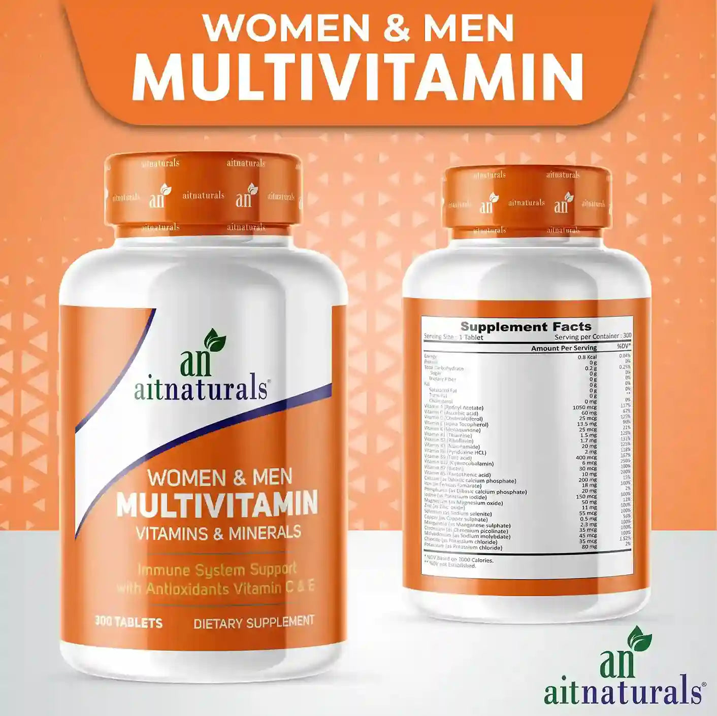 Women and Men Multivitamin-300 Tablets