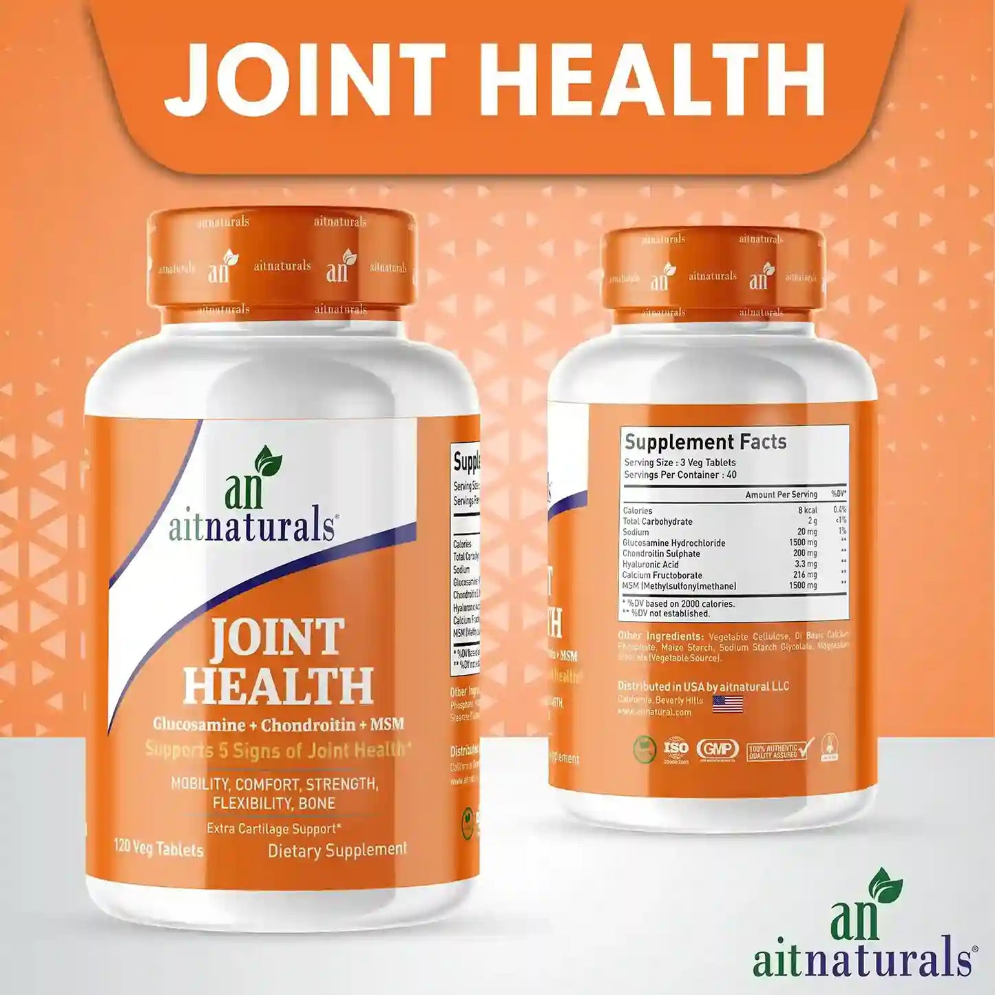 Aitnaturals Joint Health - 120 Tablets