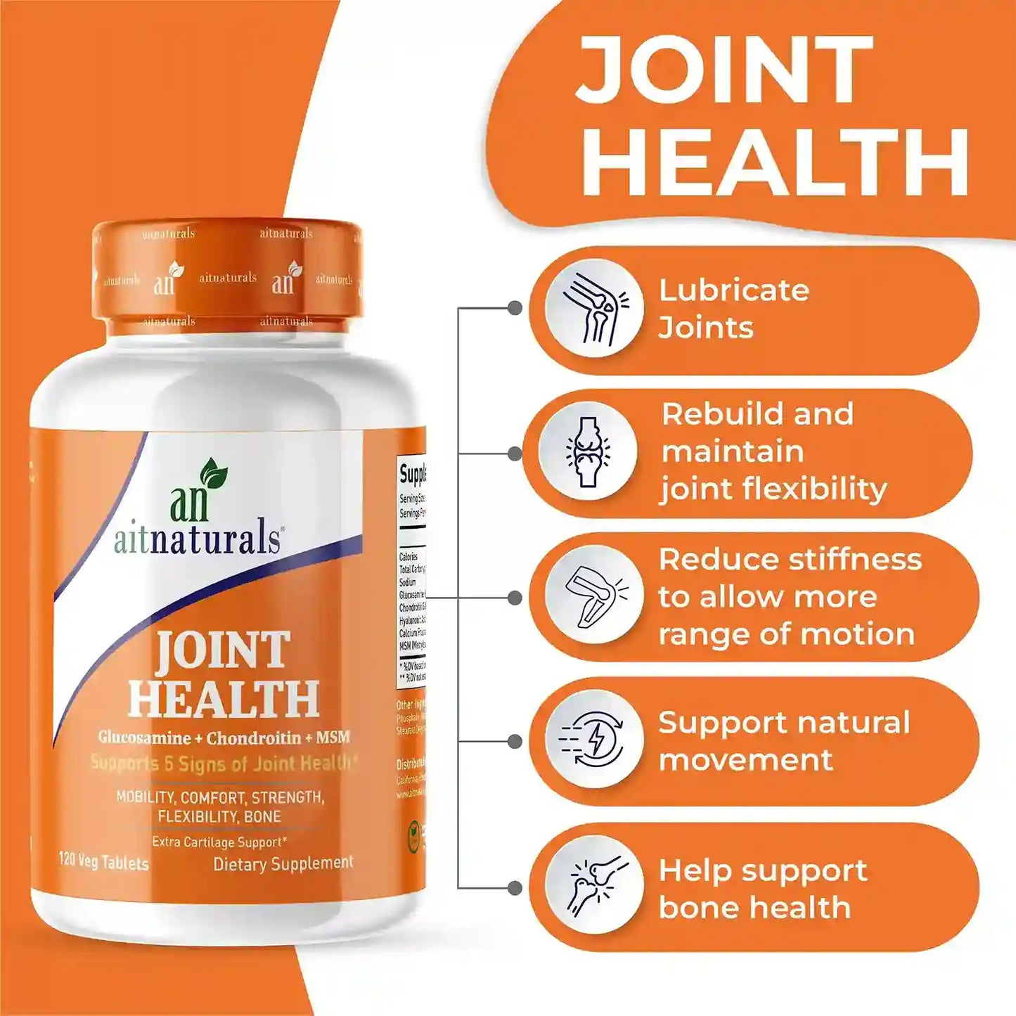 Aitnaturals Joint Health - 120 Tablets