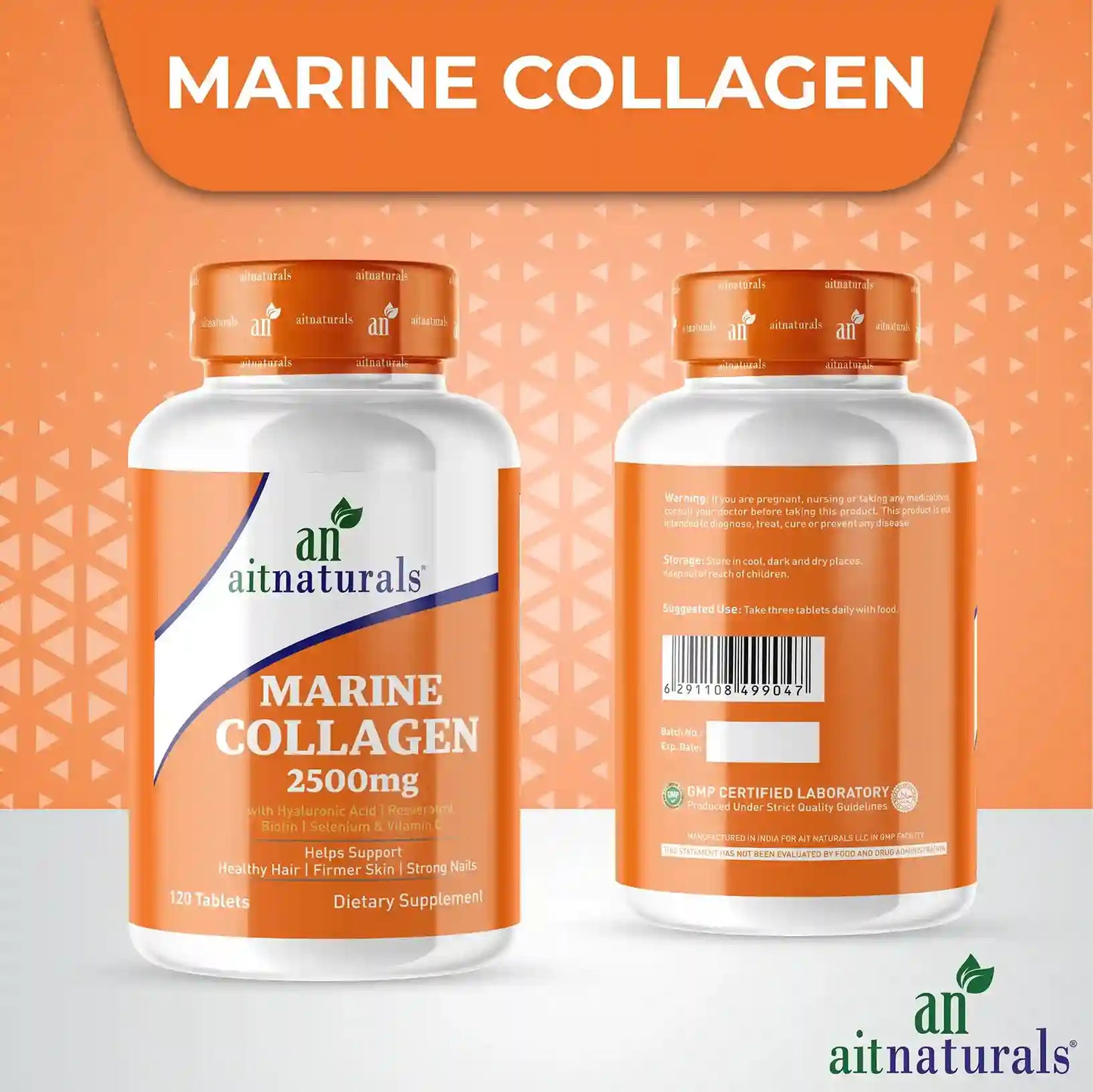 Marine Collagen - 2500 mg (120 Tablets)