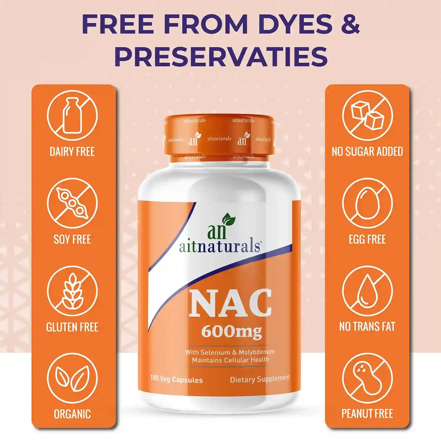 NAC - 600 mg (100 Capsules)