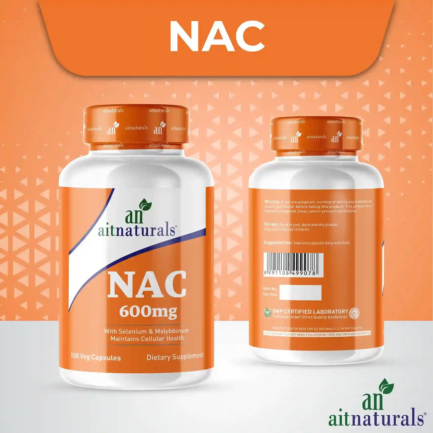 NAC - 600 mg (100 Capsules)