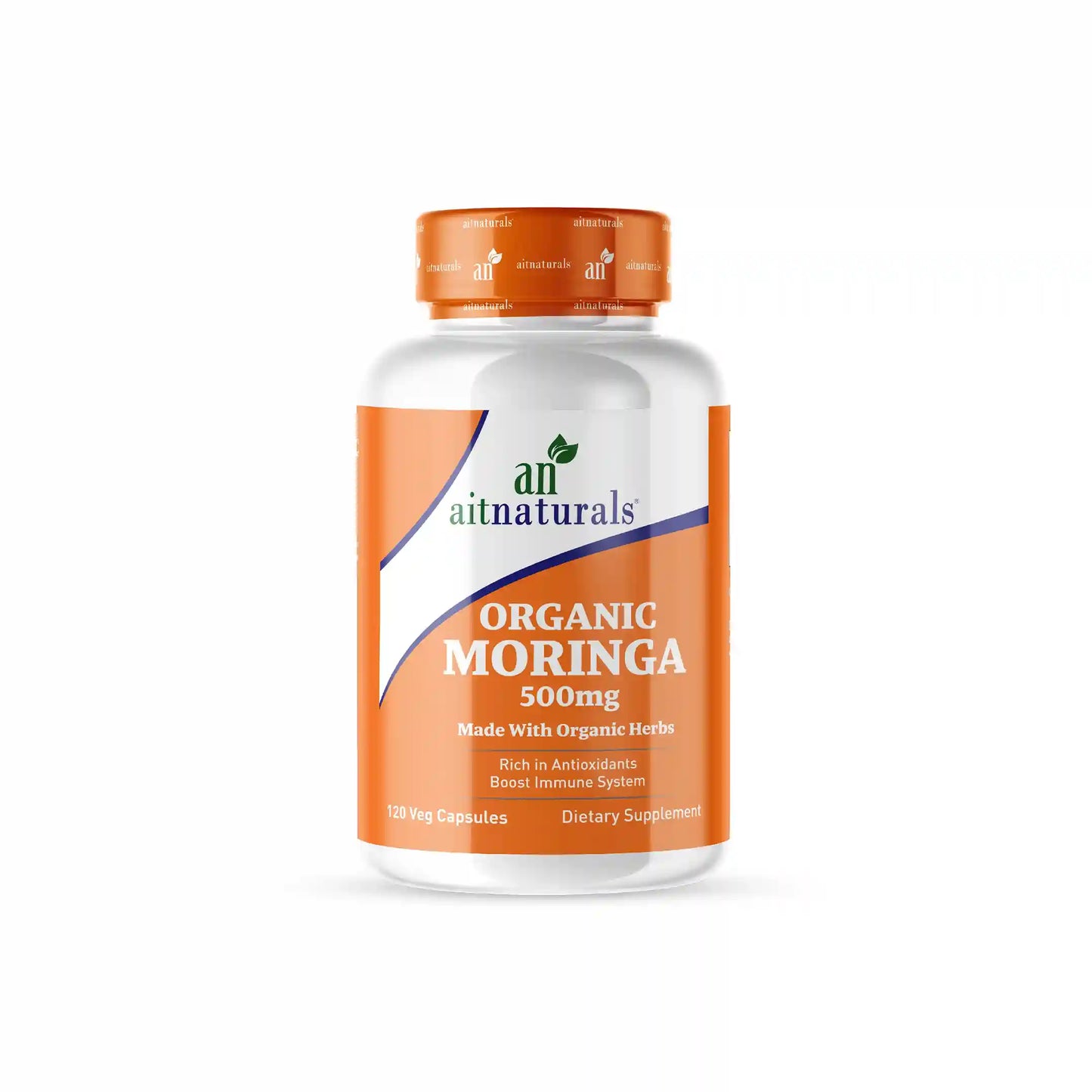 Organic Moringa - 500 mg (120 Capsules)