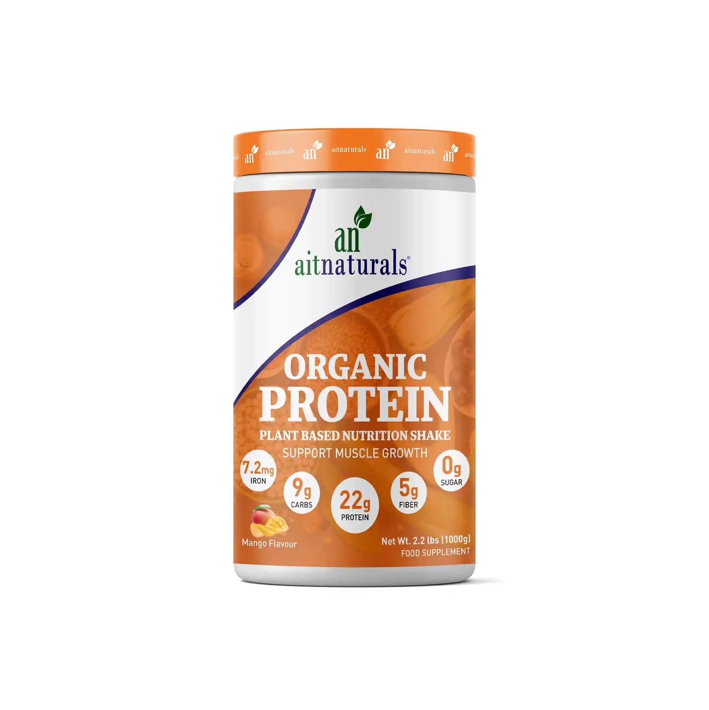 Aitnaturals Organic Protein - Mango Flavour