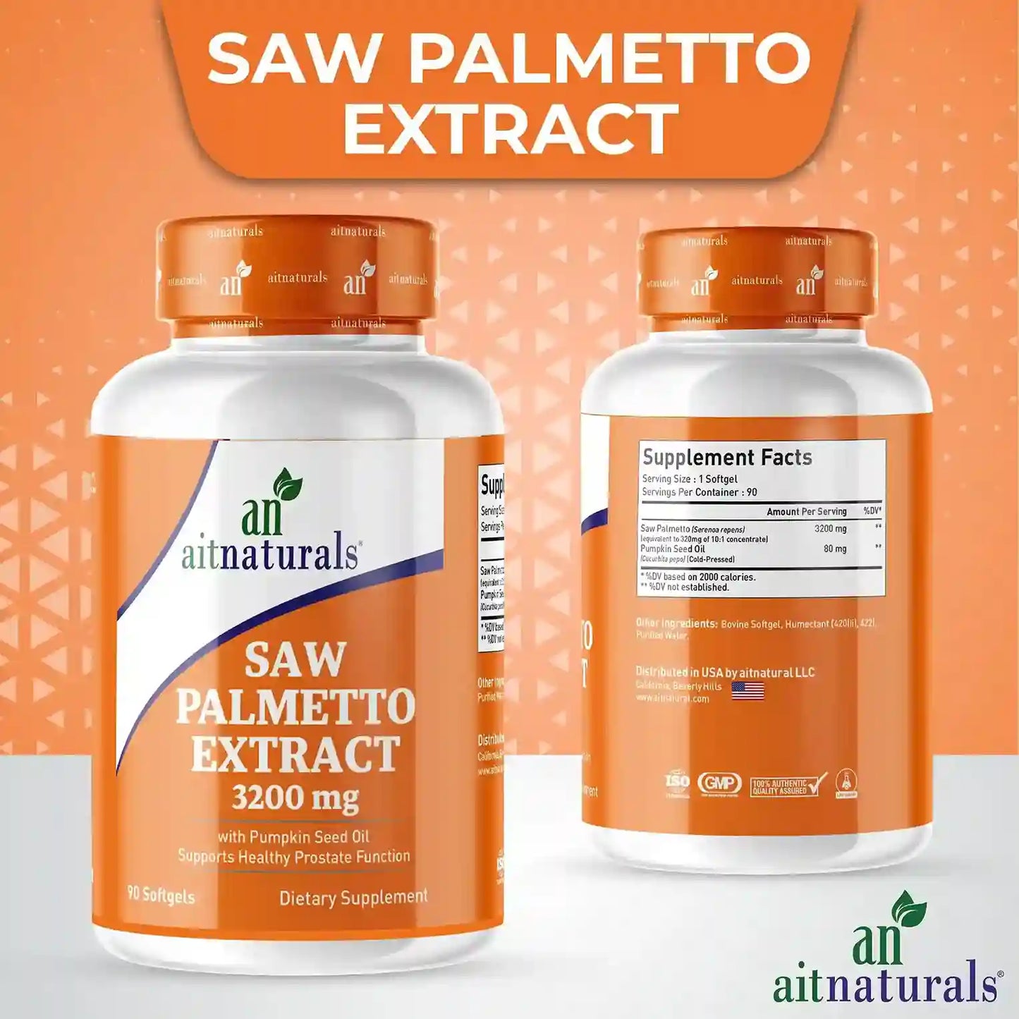 Aitnaturals Saw Palmetto Extract - 3200mg