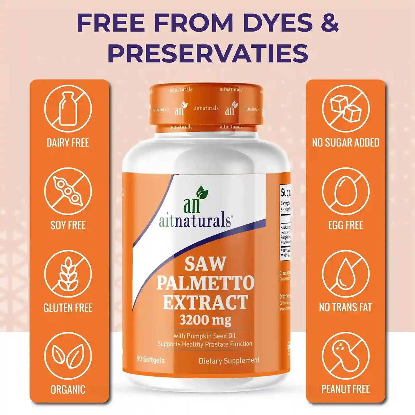 Aitnaturals Saw Palmetto Extract - 3200mg
