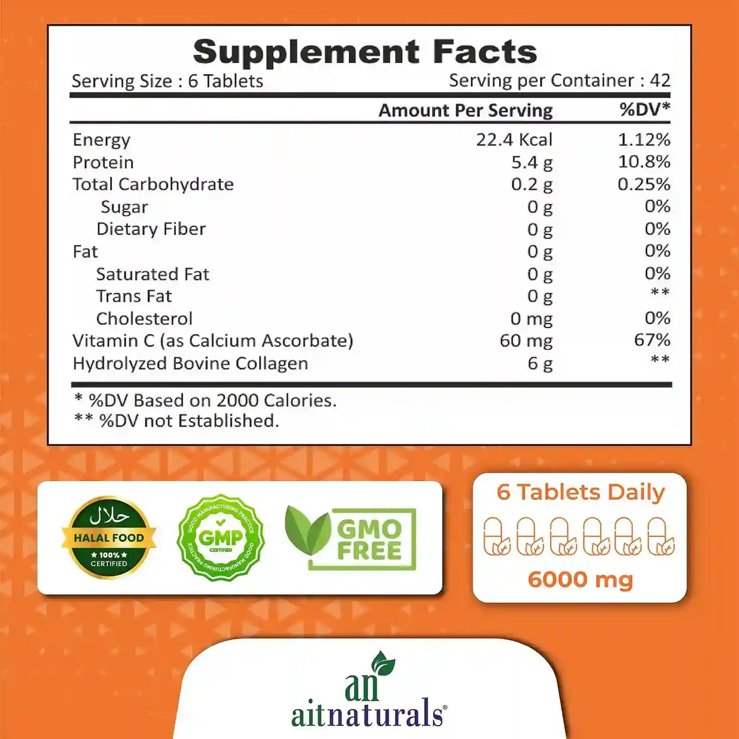 Super Collagen + Vitamin C - 250 Tablets