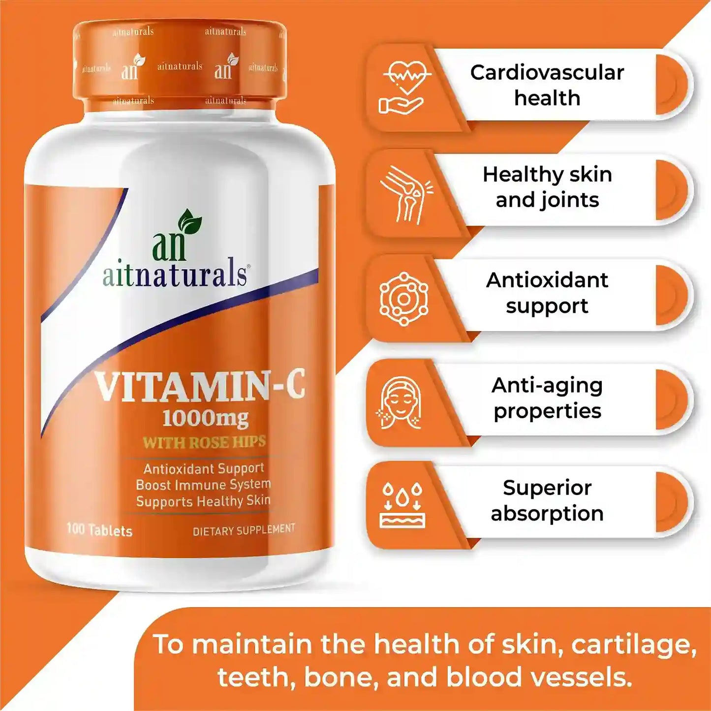 Vitamin C 1000 mg with Rosehips
