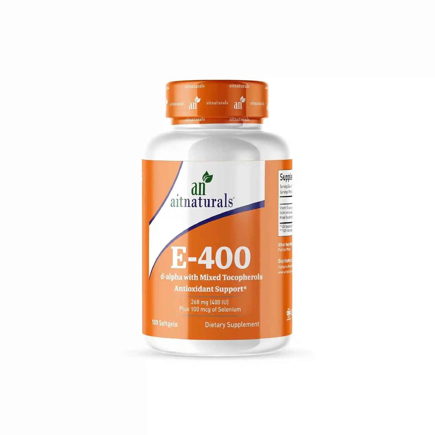 Aitnaturals E-400IU - 100 Softgels
