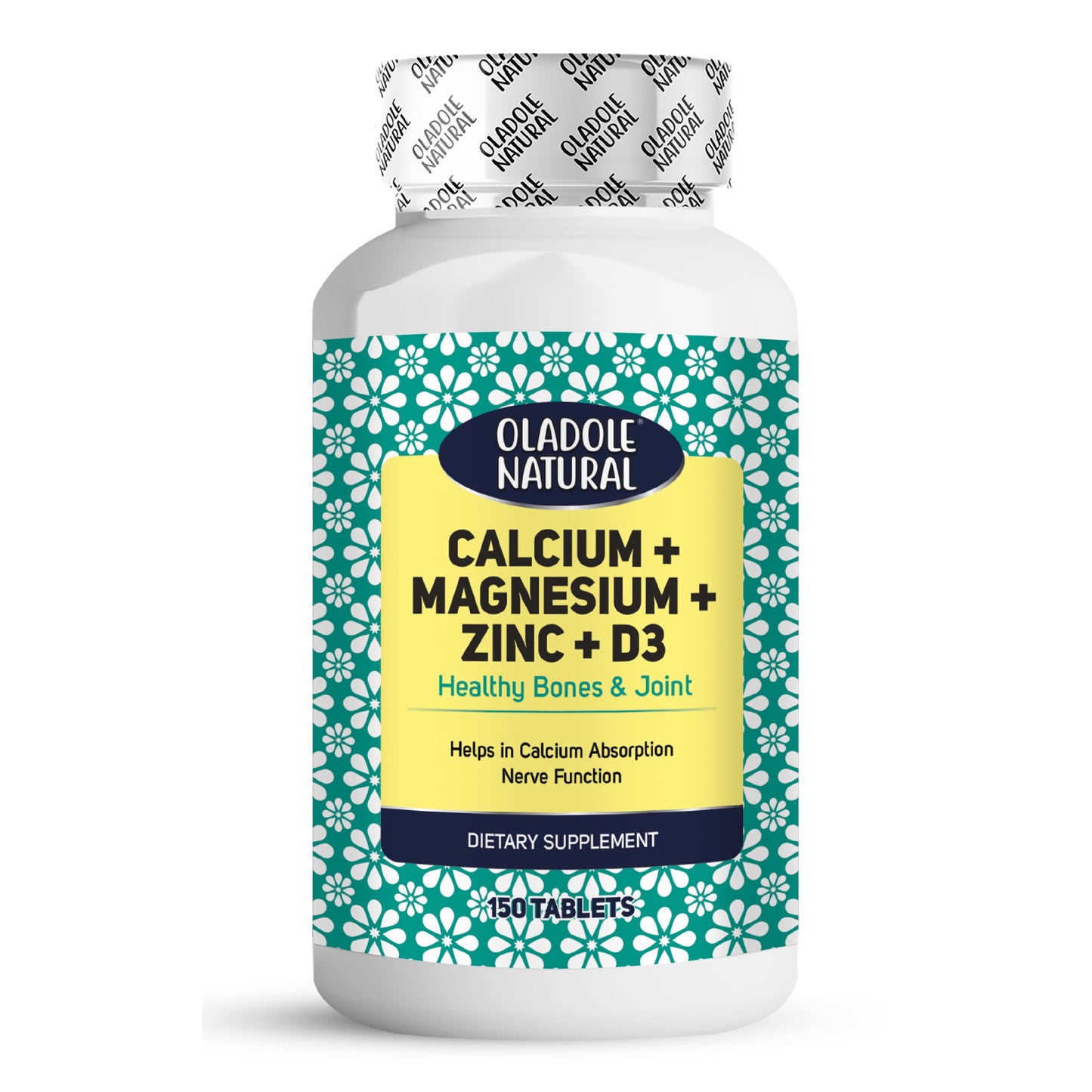 Calcium, Magnesium, Zinc & Vitamin D Supplement 150 Softgels
