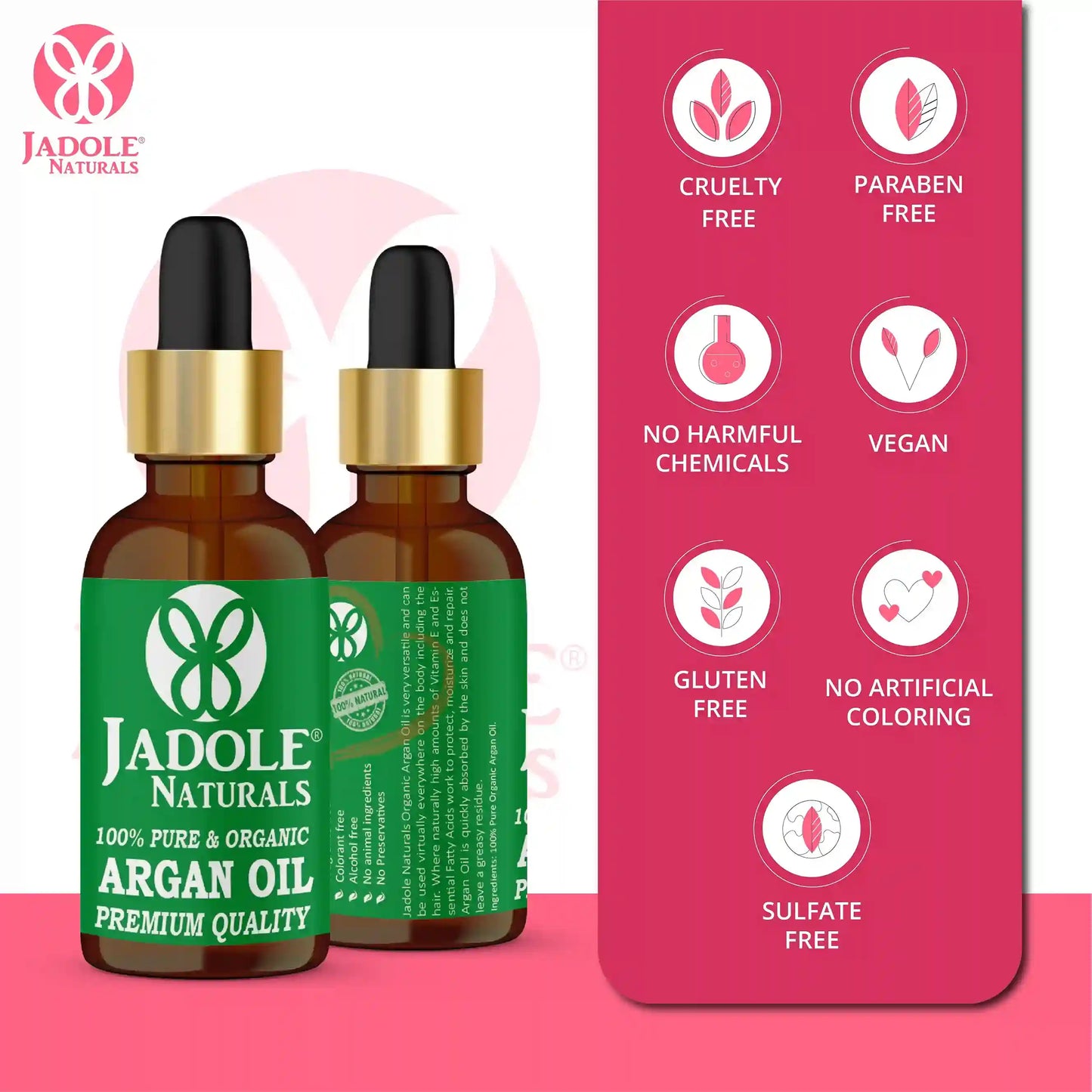 Jadole Naturals Organic Argan Oil 30ml