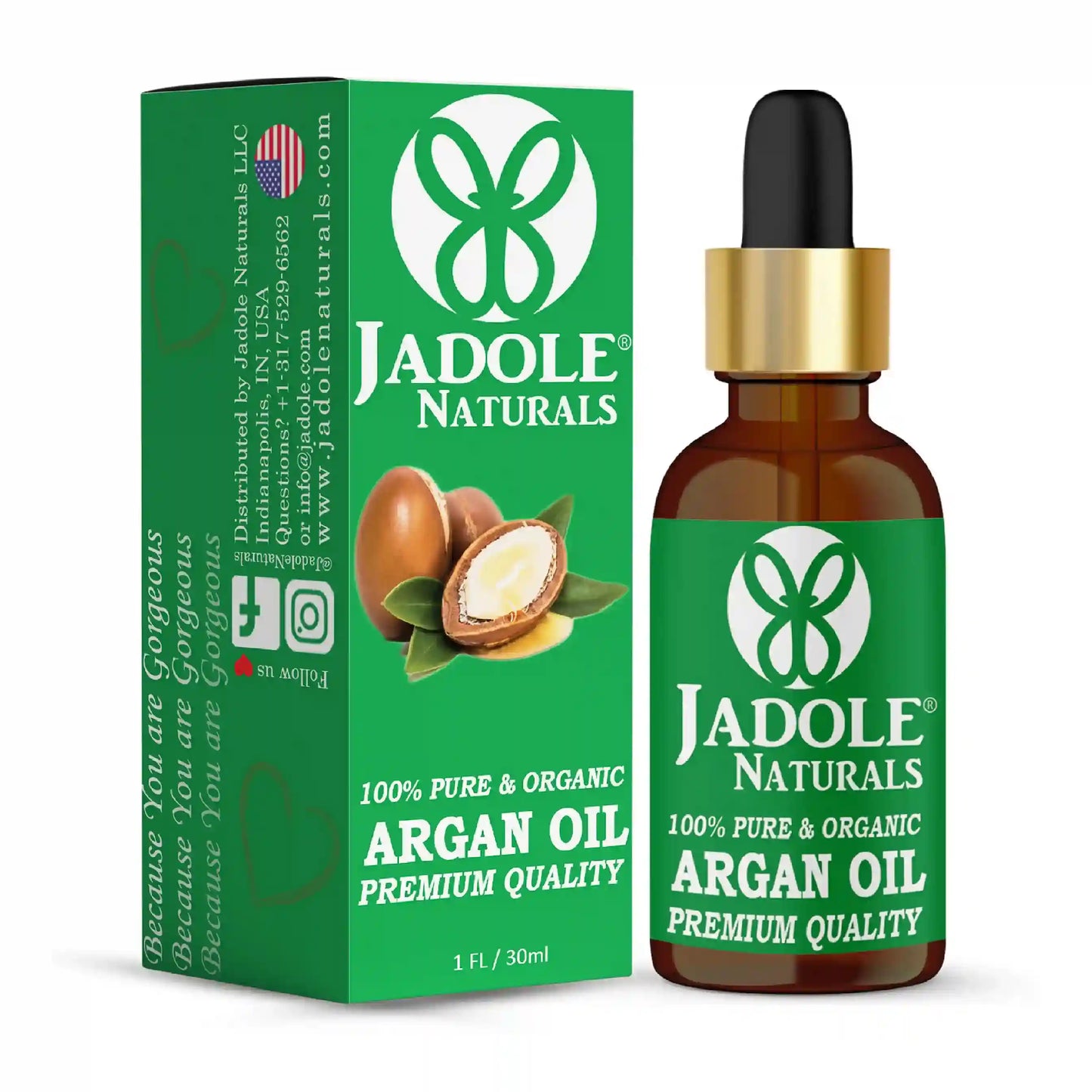 Jadole Naturals Organic Argan Oil 30ml