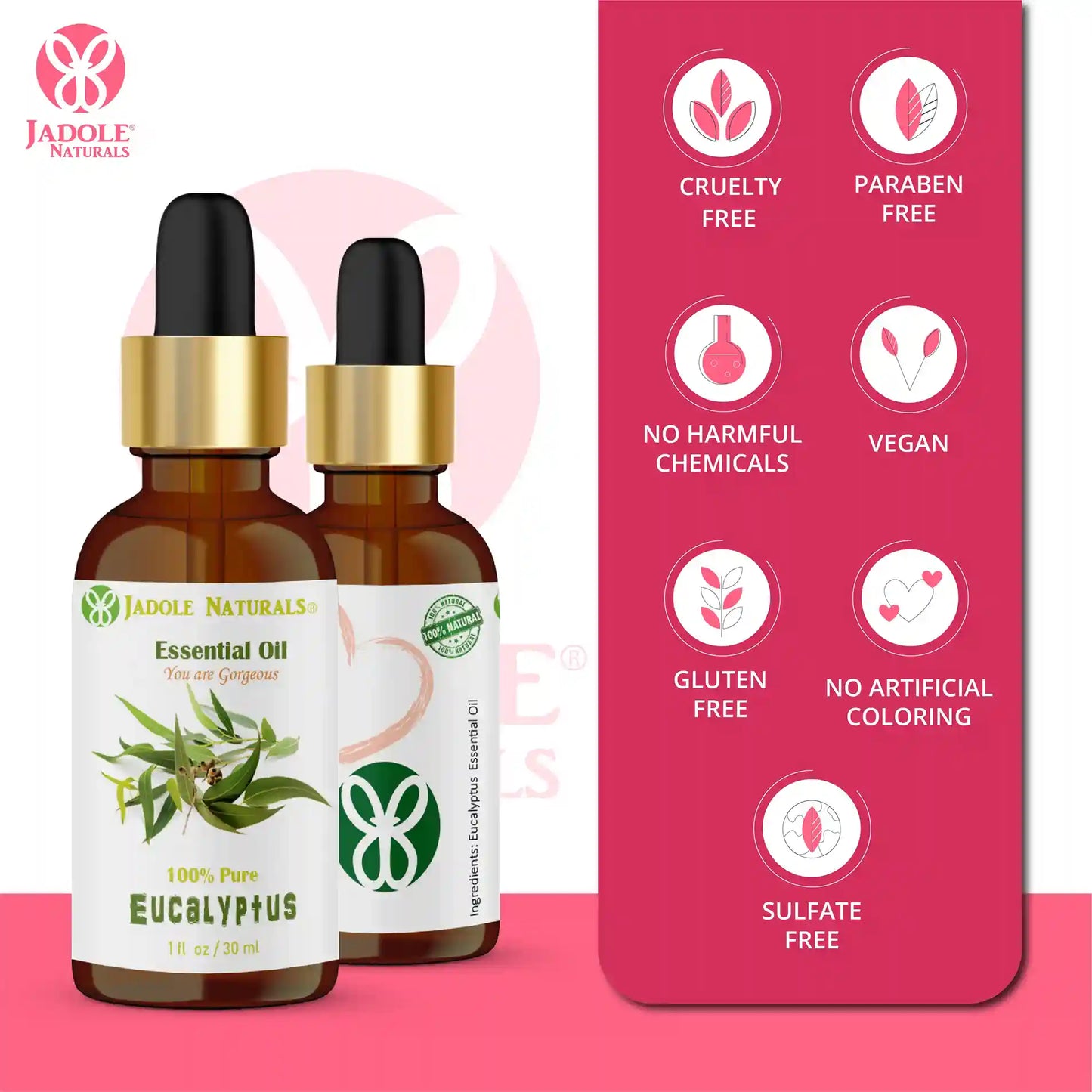 Jadole Naturals Eucalyptus Essential Oils 30ml