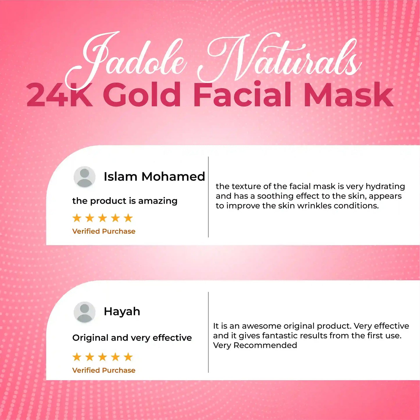Jadole Naturals Gold Facial Mask 8.8 Oz, 250g