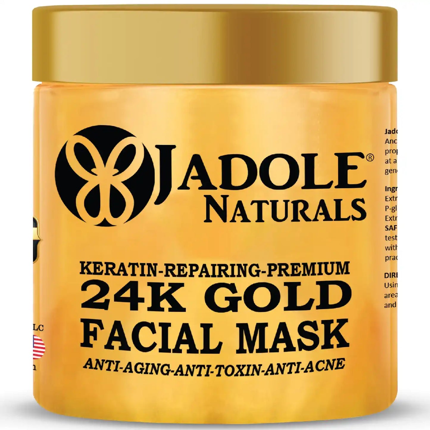 Jadole Naturals Gold Facial Mask 8.8 Oz, 250g