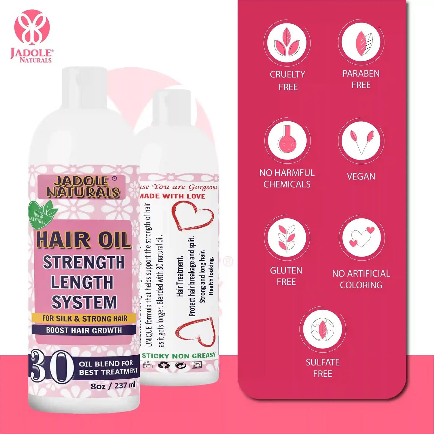 Hair Oil 237ml with Onion Oil, Argan Oil