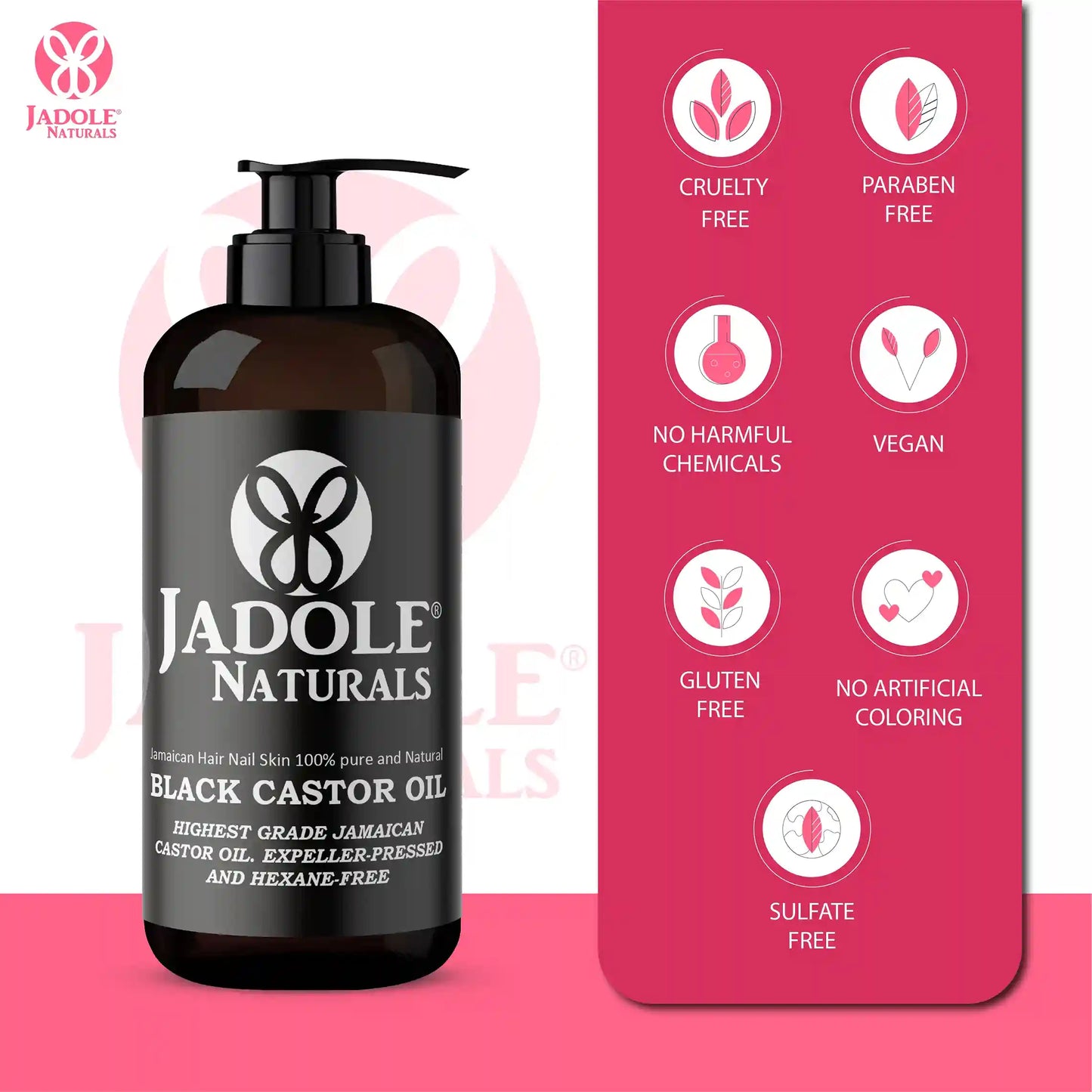 Jadole naturals Jamaican Black Castor Oil 240ml
