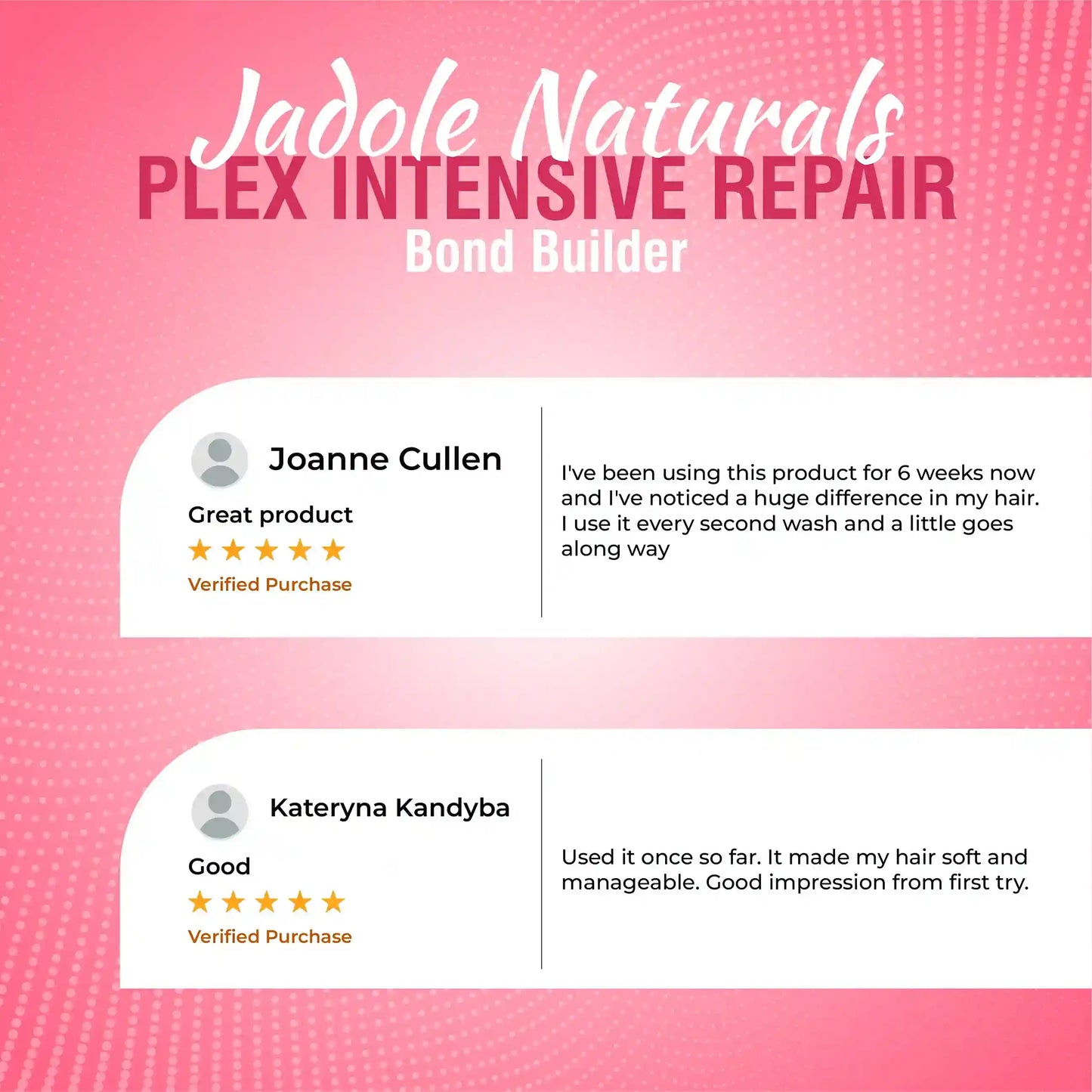 Jadole Naturals Plex Intensive Repair Bond Builder 120ml