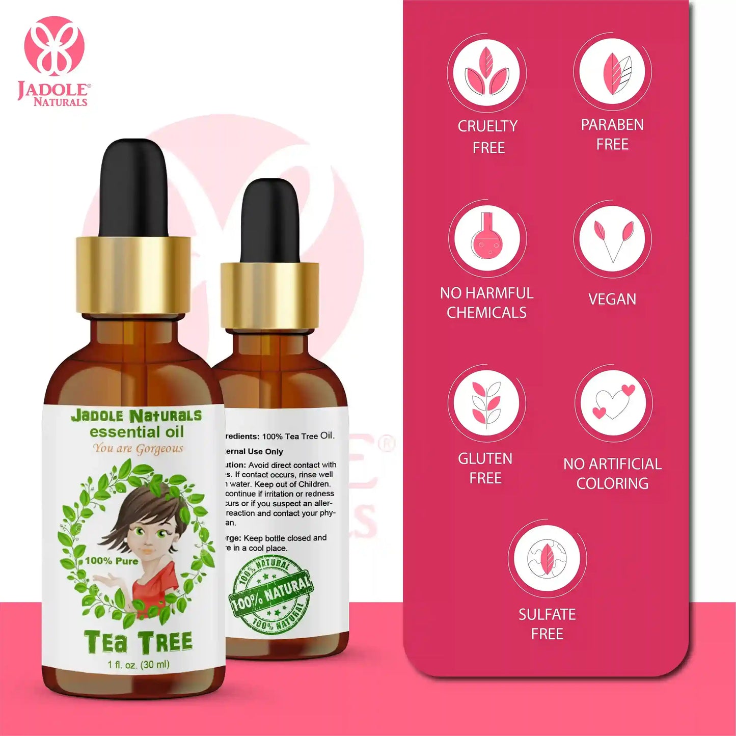Jadole Naturals Tea Tree Essential Oils 30ml