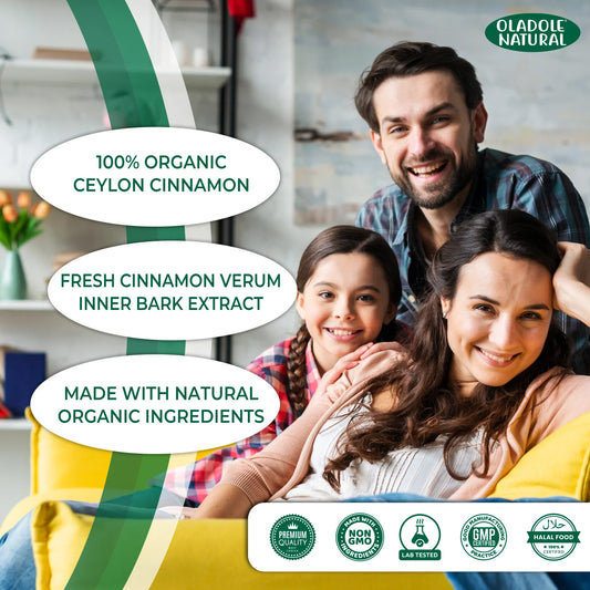 Oladole Natural Cinnamon 1500mg 120 Capsules