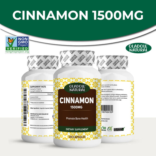 Oladole Natural Cinnamon 1500mg 120 Capsules