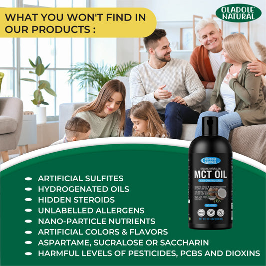 Oladole Natural Organic MCT Oil Our Product Features