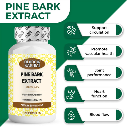 Oladole Natural Pine Bark Extract 500mg 120 Capsule
