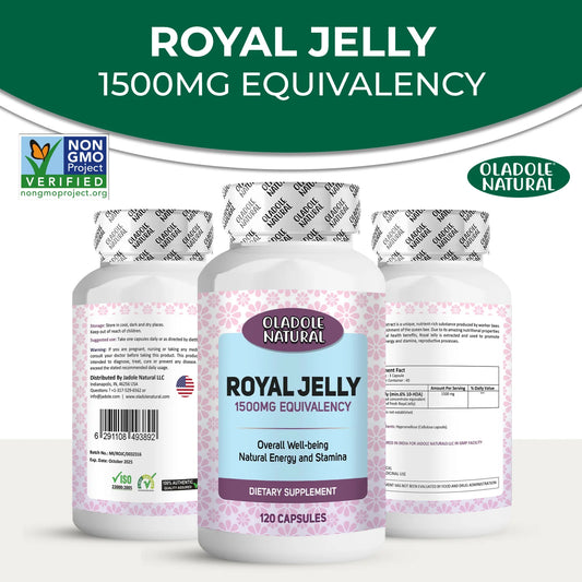 Oladole Natural Royal Jelly 1500mg - 120 Capsules