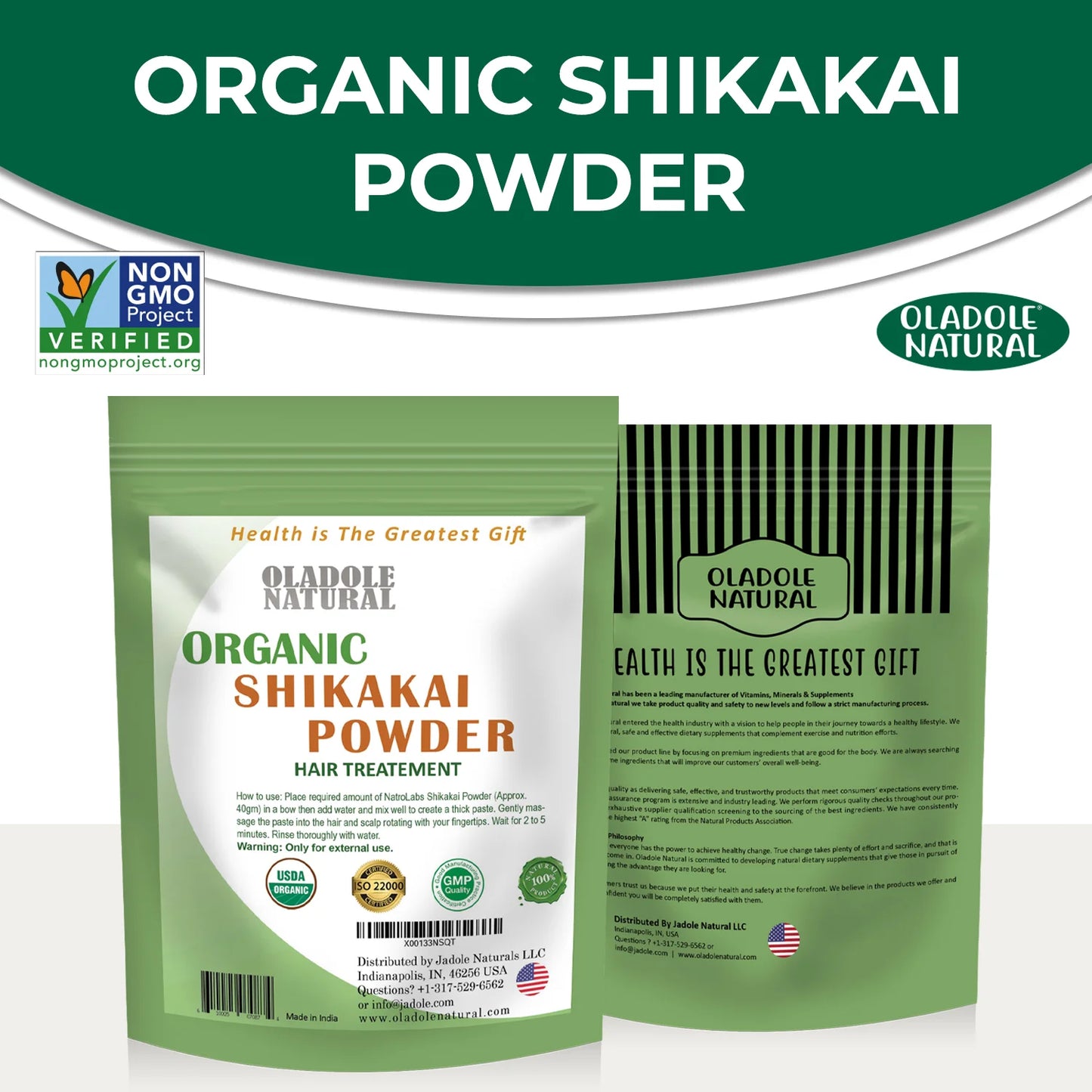 Oladole Natural Organic Shikakai Powder Hair Care